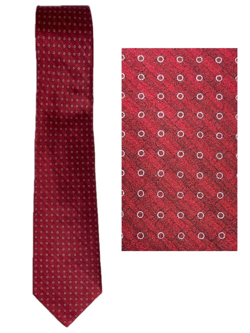 Arrow 100% Silk Red Tie Mens Classic